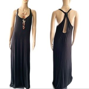 Finn & Clover Black Maxi Dress Size M